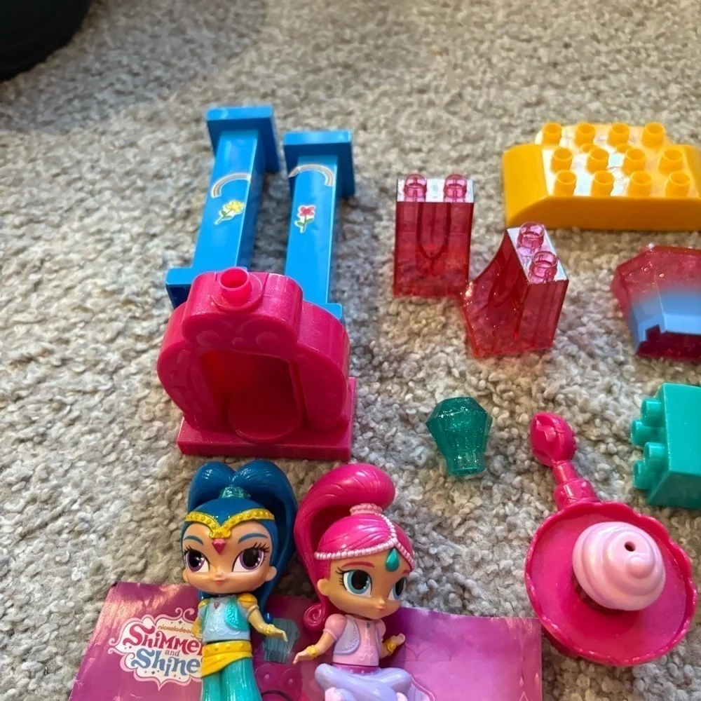 Shimmer and Shine Building Set Megabloks Nickelodeon Blocks Toys Pink Blue